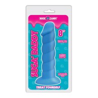 Rock Candy Suga Daddy 8" Silicone Dildo - Blue