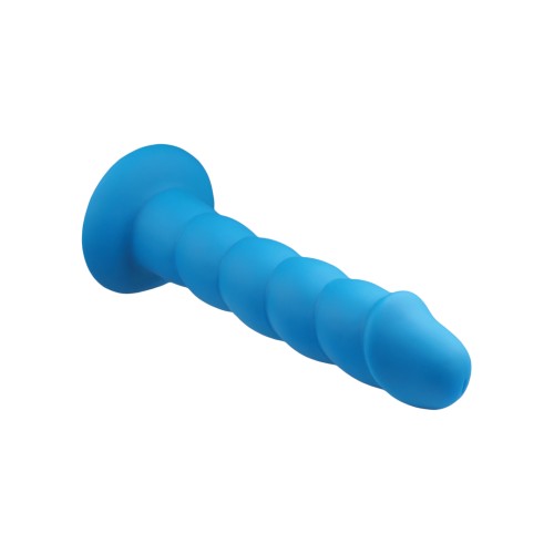 Rock Candy Sugar Daddy Silicone Dildo Blue