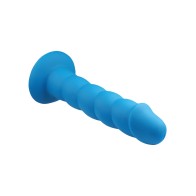 Rock Candy Sugar Daddy Silicone Dildo Blue