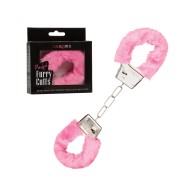 Playful Furry Restraint Cuffs - Pink