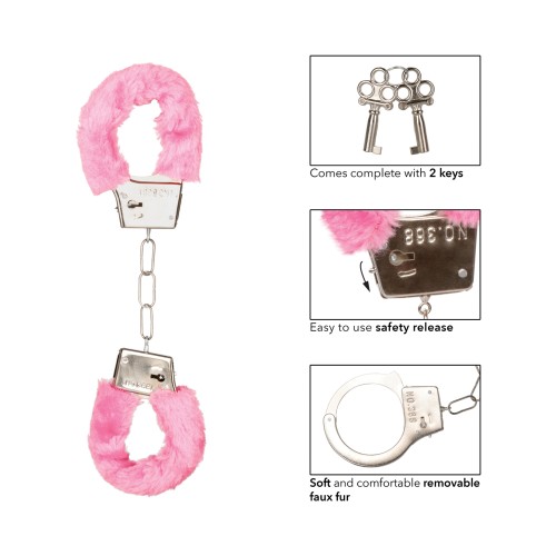 Playful Furry Restraint Cuffs - Pink