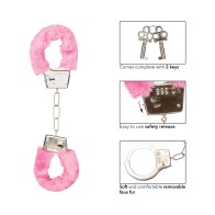 Playful Furry Restraint Cuffs - Pink