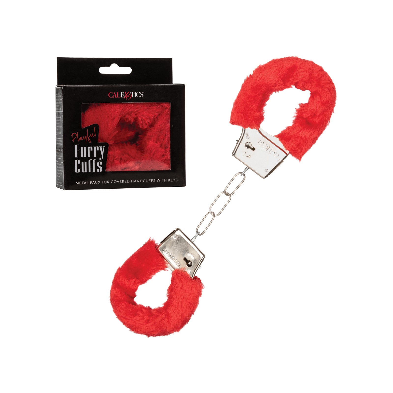 Playful Furry Cuffs Red