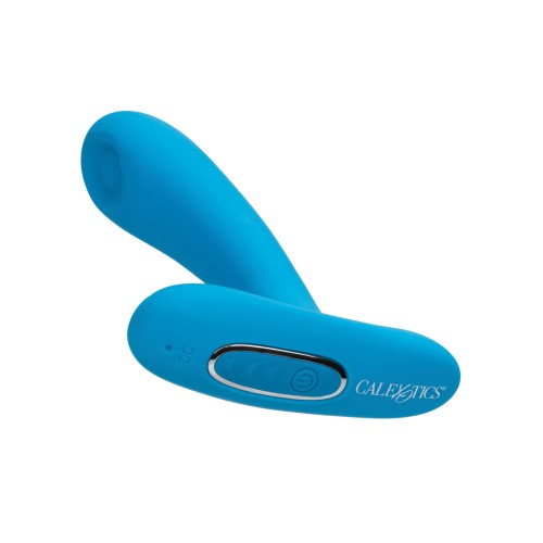 Silicone Pulsing Pleaser with Remote Blue