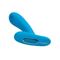 Silicone Pulsing Pleaser with Remote Blue