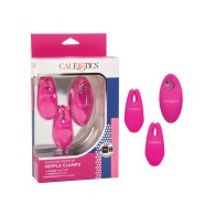 Pinzas de Pezón de Silicona con Control Remoto - Rosa