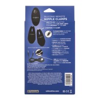 Silicone Nipple Clamps with Remote - Black