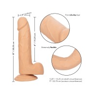 Dildo de 6 Pulgadas Size Queen Marfil