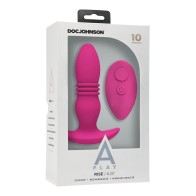 A Play Rise Rechargeable Anal Plug with Remote