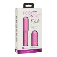 Pocket Rocket Elite Vibrador Recargable - Rosa