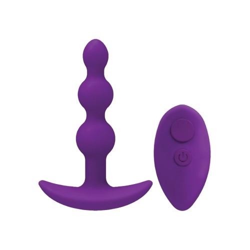 A Play Beaded Vibrating Anal Plug