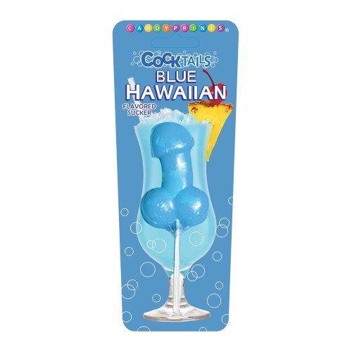 Chupón Saborizado de Pene Azul Hawaiano