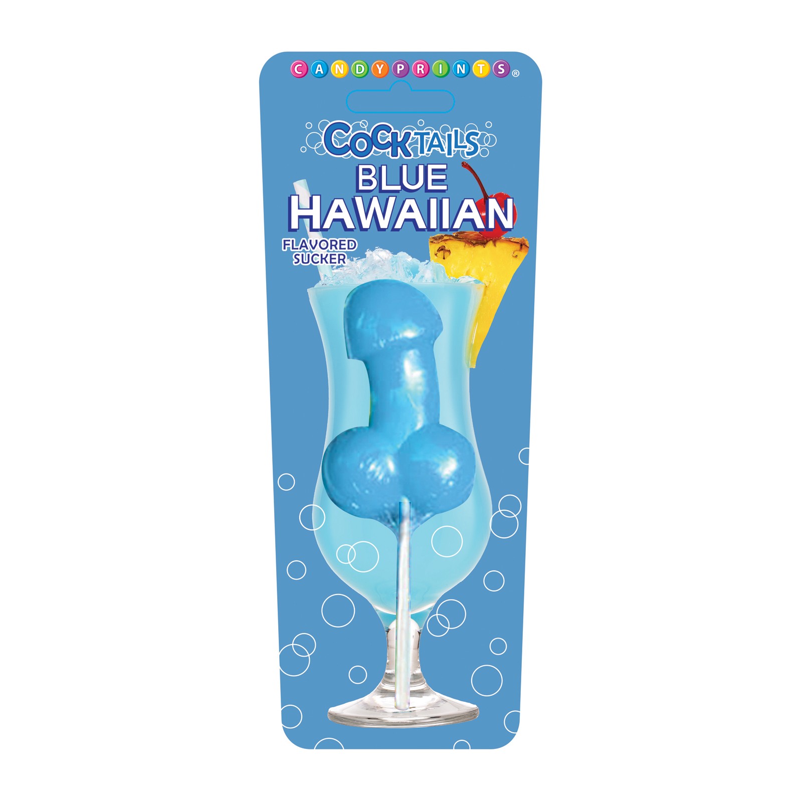 Chupón Saborizado de Pene Azul Hawaiano