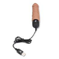 Powercocks 6.5 Inch Realistic Vibrator Mocha