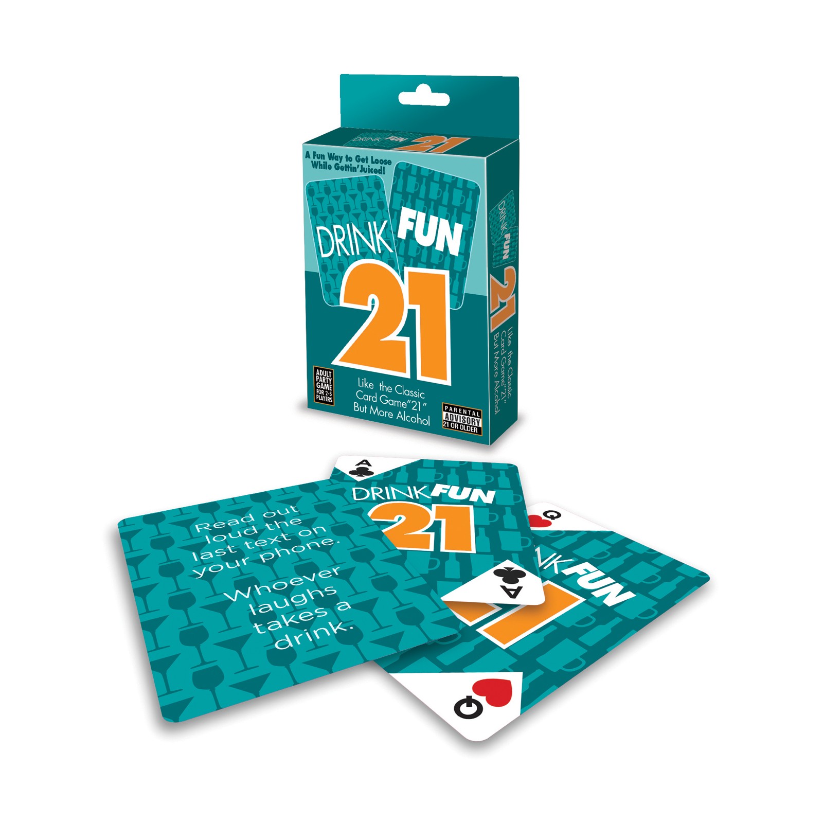 Juego de Cartas Drink Fun 21 para Diversión de Fiesta