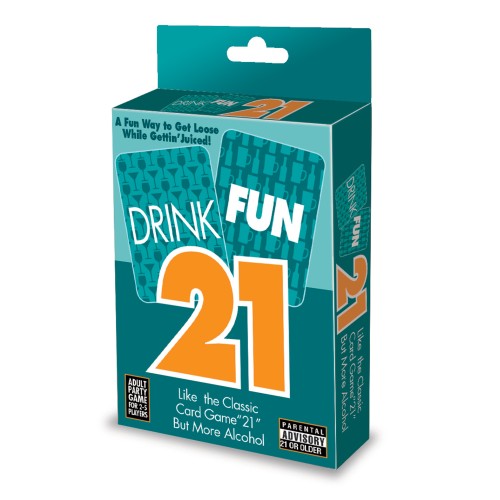 Juego de Cartas Drink Fun 21 para Diversión de Fiesta