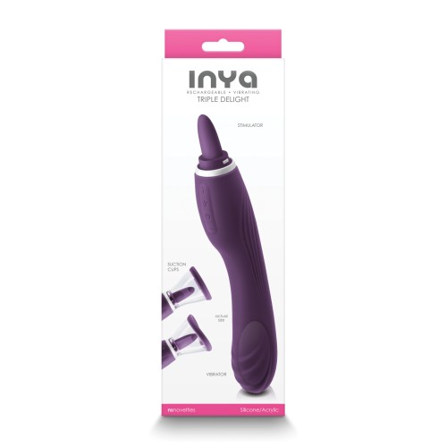 INYA Triple Delight Vibrator - Purple