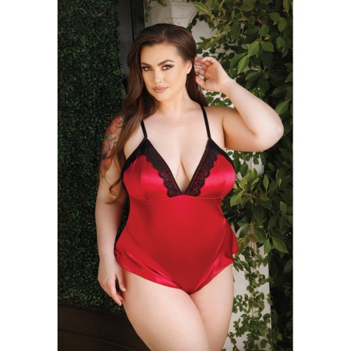 Curve Cleo Skirted Teddy - Red