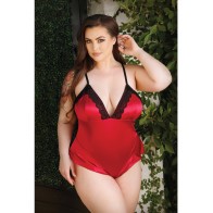 Curve Cleo Skirted Teddy - Red