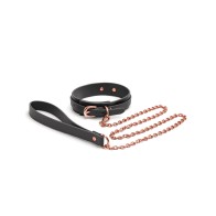 Bondage Couture Black Collar & Leash for Adventurous Play