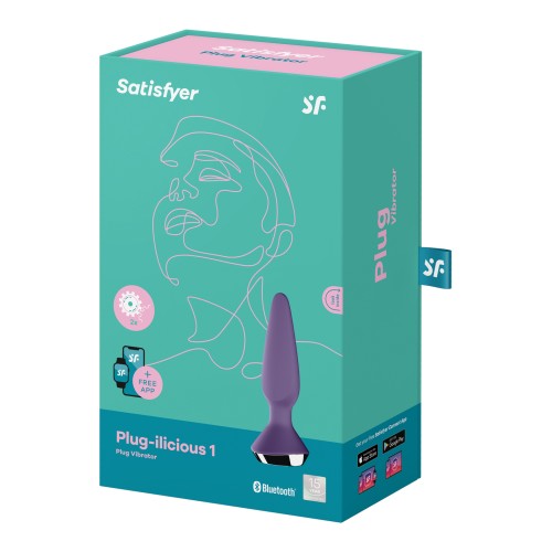 Satisfyer Plug-ilicious 1 Vibrator - Purple