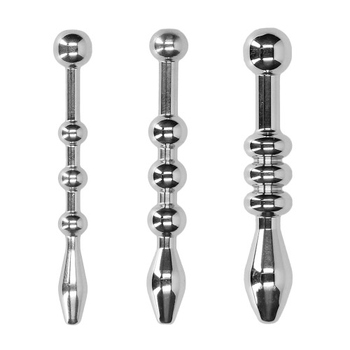 Shots Ouch Urethral Sounding Metal Plug Set 58mm