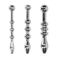 Shots Ouch Urethral Sounding Metal Plug Set 58mm