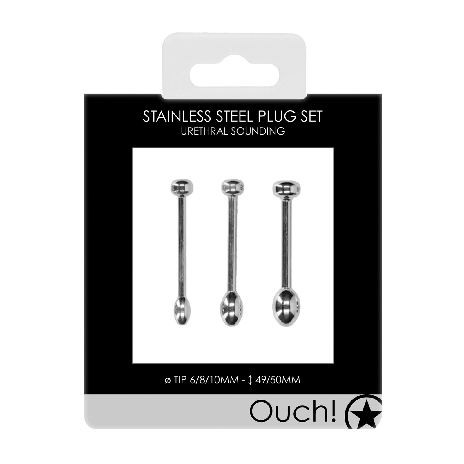 Shots Ouch Urethral Sounding Plug Set - Adventure Awaits