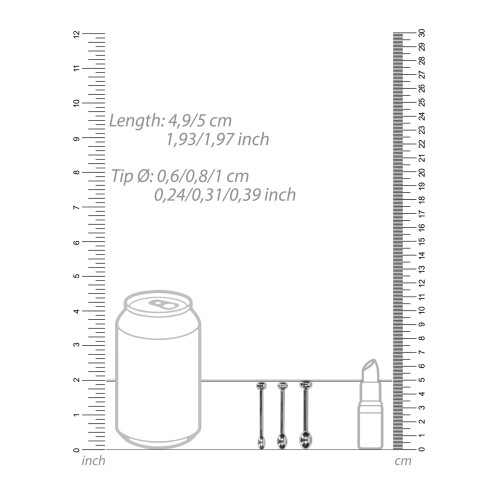 Shots Ouch Urethral Sounding Plug Set - Adventure Awaits