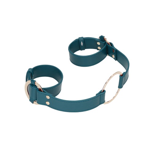 Shots Ouch Halo Handcuff with Connector Green