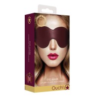 Shots Ouch Halo Burgundy Eyemask for BDSM Play