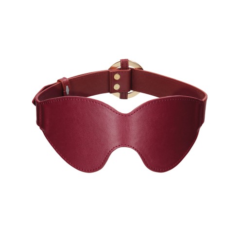 Shots Ouch Halo Burgundy Eyemask for BDSM Play