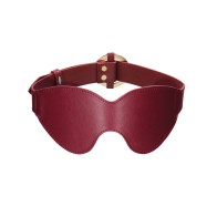 Shots Ouch Halo Burgundy Eyemask for BDSM Play