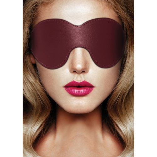 Shots Ouch Halo Burgundy Eyemask for BDSM Play