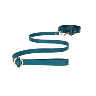 Shots Ouch Halo Collar with Leash - Green