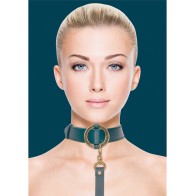 Shots Ouch Halo Collar with Leash - Green