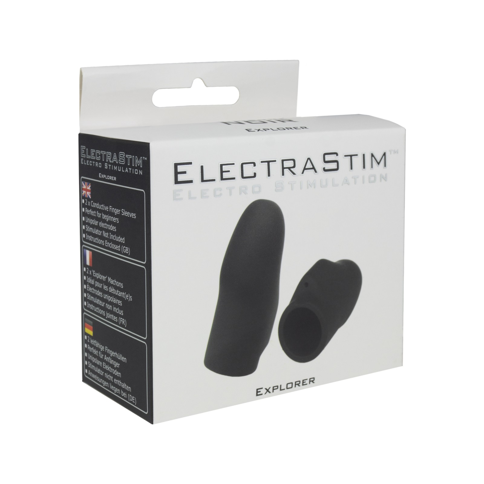 Mangas ElectraStim Explorer Electro para Dedos en Negro