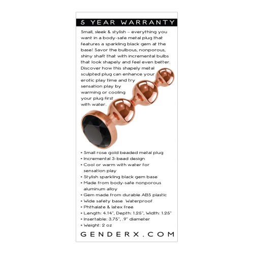 Gender X Gold Digger Pequeño Rose Gold Negro