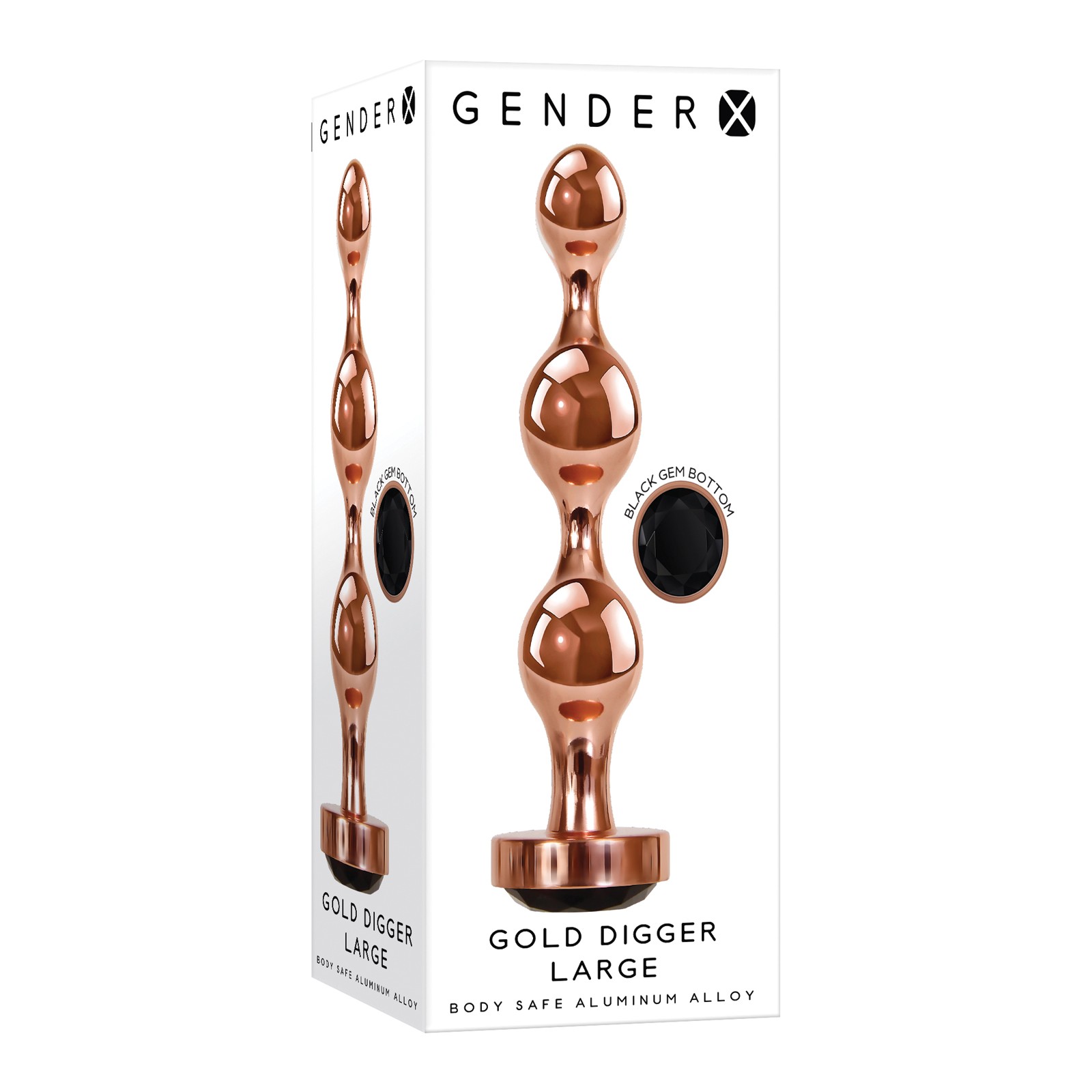 Gender X Large Gold Digger Plug for Ultimate Sensations