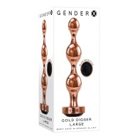 Gender X Large Gold Digger Plug for Ultimate Sensations