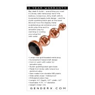 Plug Grande Gold Digger de Gender X para Sensaciones Definitivas