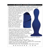 Dildo y Estimulador Gender X Azul