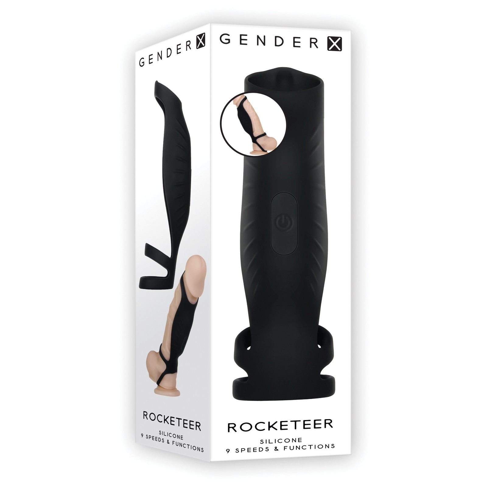 Gender X Rocketeer Vibrating Cock Sheath - 9 Speeds