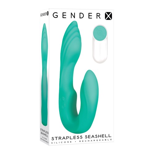 Gender X Strapless Seashell Vibrator - Teal