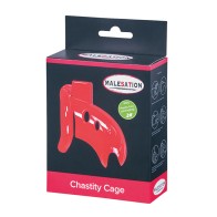 MALESATION Chastity Cage Red