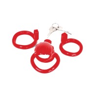 MALESATION Chastity Cage Red