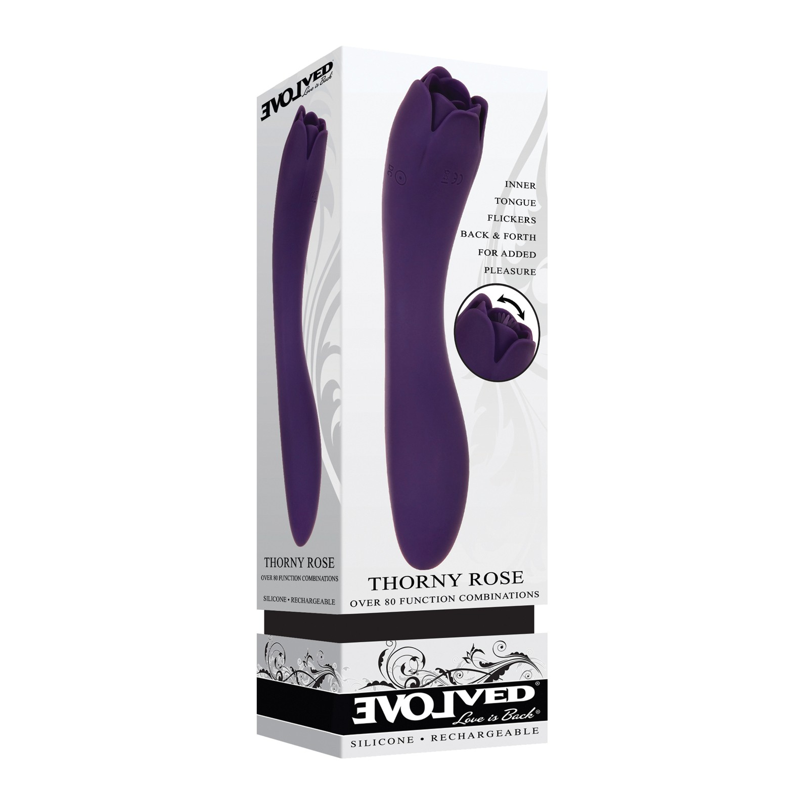 Evolved Thorny Rose Dual End Massager Purple