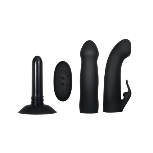 Arnés Evolved Heavenly con Vibrador de 10 Velocidades - Negro