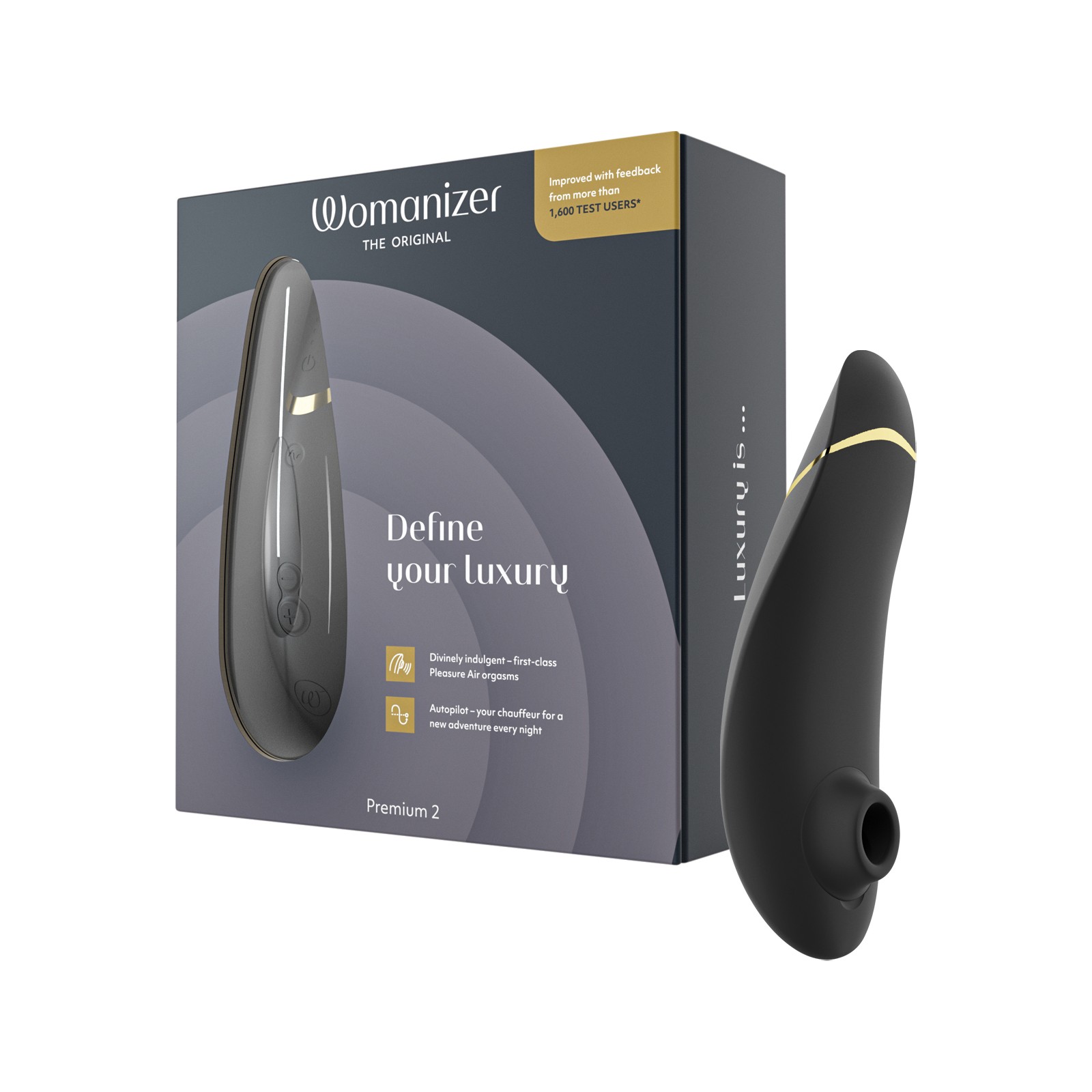 Womanizer Premium 2 with Pleasure Air Technology - Black