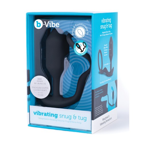 b-Vibe Vibrador Snug & Tug Mediano Negro